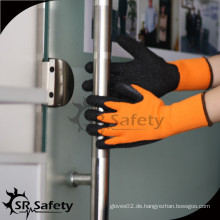 SRSAFETY Schaum Finish Latex Handschuh beschichteter Handschuh mit flexiblem Griff